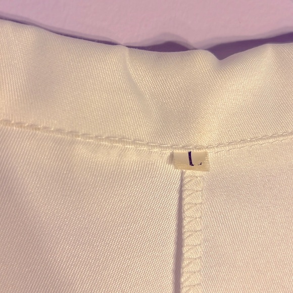 S Women Lace Single Button Shirt Open Front Lapel Neck Long Sleeve - Picture 8 of 14